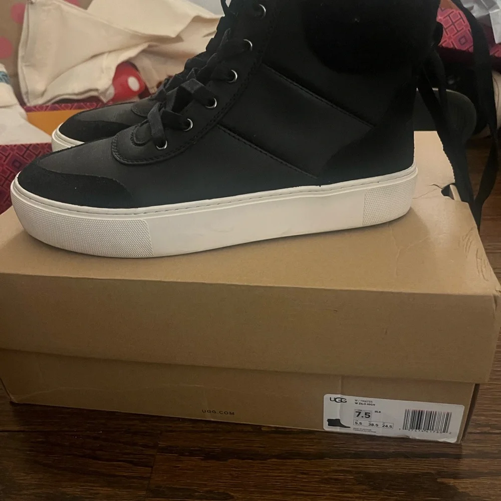 UGG Women's Black High-Top Sneakers - Picture 4 of 5